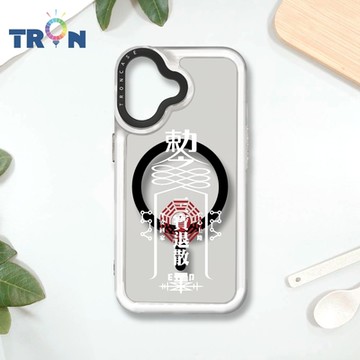 TRON IPHONE 16 白色現代符咒 MAGSAFE 磁吸 防摔 太空殼 透黑 手機殼