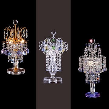 奧地利、埃及進口水晶檯燈、立燈 F104-95422、95423、95424