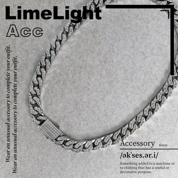 ☆LimeLight☆ 立體扣 水鑽 鋯石 古巴 古巴項鍊 百搭必備 嘻哈 ASAP 饒舌項鍊 飾品 鈦鋼 項鍊 27