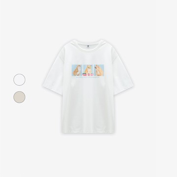 50% Fifty Percent｜海灘貓咪短袖上衣｜02662210002