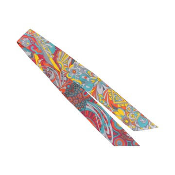 HERMES 愛馬仕 多色 絲綢 絲巾 Infinite Euphoria Twilly 【二手名牌BRAND OFF】