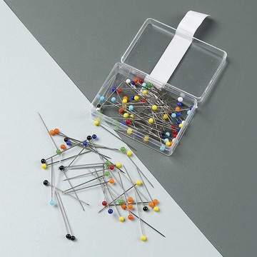 心隔日💥珠針大頭針定位針釘針插包插針服裝定型手工立裁固定針彩色珍珠針