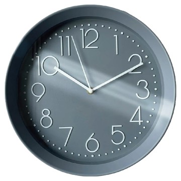 TROMSO 紐約時代 灰藍曼哈頓 30公分 靜音掛鐘 北歐風