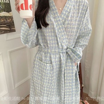 ✨可開發票#中國風春鞦季睡衣女浴袍女2024新款睡袍女寬鬆長袖透氣長款傢居服#免運