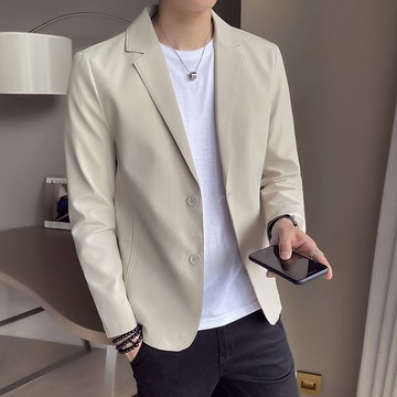 【台灣出貨】 休閒西裝男韓版潮流單西外套春夏季修身英倫風帥氣小西服上衣單件
