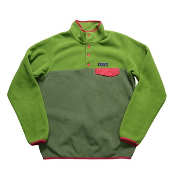 Patagonia SYNCHILLA 綠色抓毛絨上衣 Fleece Pullover