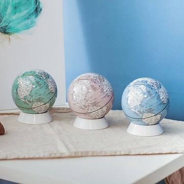 Skyglobe 5吋白鐵底座存錢筒地球儀(英文