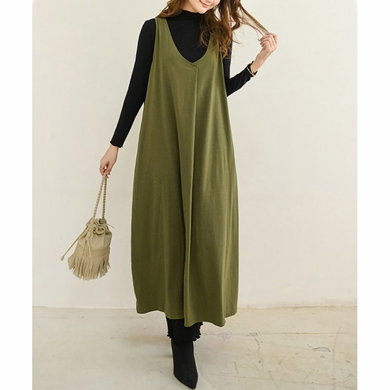 Doux Belle/ドゥーベル）ワンピース サロペット オールインワン/レディース カーキ 通販 LINEポイント最大1.0%GET  LINEショッピング