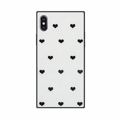 Iphone Se2 Iphone 8 7 スクエアケース ハート柄 強化ガラスケース Iphone 7 8 ホワイト 通販 Lineポイント最大get Lineショッピング