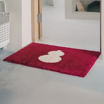 日本霜山 葫蘆納福防滑地墊/腳踏墊/門墊(紅)-45x65cm