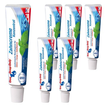 One Drop Only 漱佳 ZAHNCREME KONZENTRAT 一滴淨清新涼感牙膏 Set 6條  25ml  1組