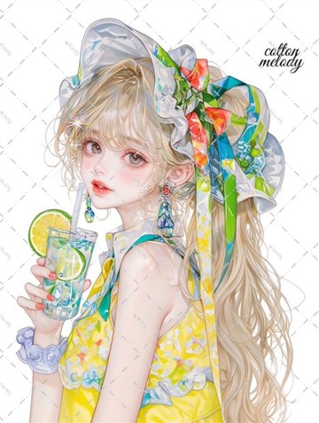 原創貼紙 no.6440 人物貼紙 原創貼紙 女孩貼紙 原創人物貼紙