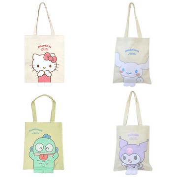 小禮堂 Sanrio 三麗鷗 帆布托特包 (擺腳款) Kitty 酷洛米 大耳狗 人魚漢頓