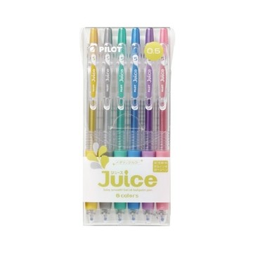 PILOT百樂  0.5mm Juice果汁筆(粉彩/亮彩) 6色組〖LJU-60EF-P-S6/LJU-60EF-M-S6〗