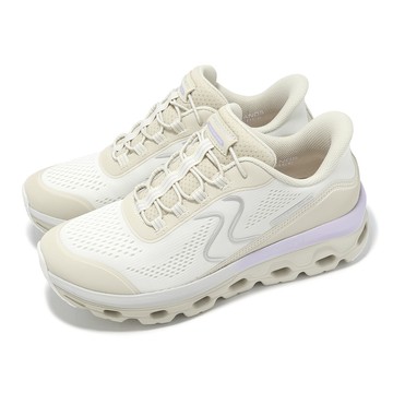 [ACS] Skechers 戶外鞋 Glide-Step Sole Slip-Ins 女鞋 米白 紫 簍空 運動鞋 180272NTPR