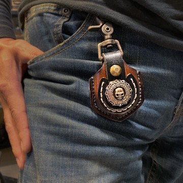 重機感應扣真皮掛套