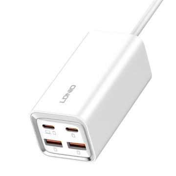 LDNIO 65W 四孔桌面充電器 QC4.0超級快充充電頭 USB多孔位排插線板 電源延長線 1.5M