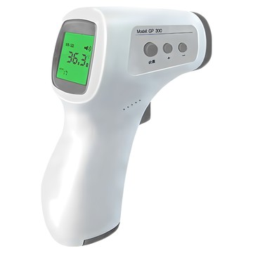 非接觸式紅外線測溫槍，快速精準測溫，LCD大螢幕顯示，32組記憶功能  1個