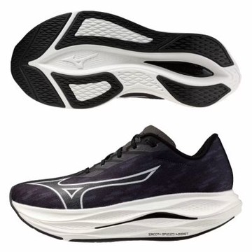MIZUNO 美津濃 慢跑鞋 男鞋 路跑 運動鞋 緩震 3E寬楦 REBBELLION FLASH 黑 J1GC253701