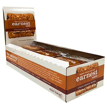 Earnest Eats Baked Whole Food Bar Vegan Choco Peanut Butter 12 Bars