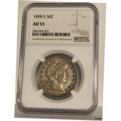 品質保証書付】 アンティークコイン NGC PCGS 1898 S 50C バーバー