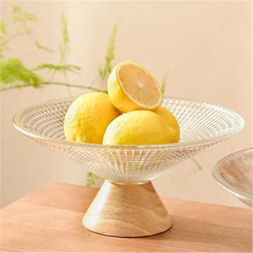 創意玻璃高腳水果盤