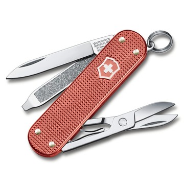 瑞士維氏 2025年5用 ALOX限量岩紅色金屬殼瑞士刀
