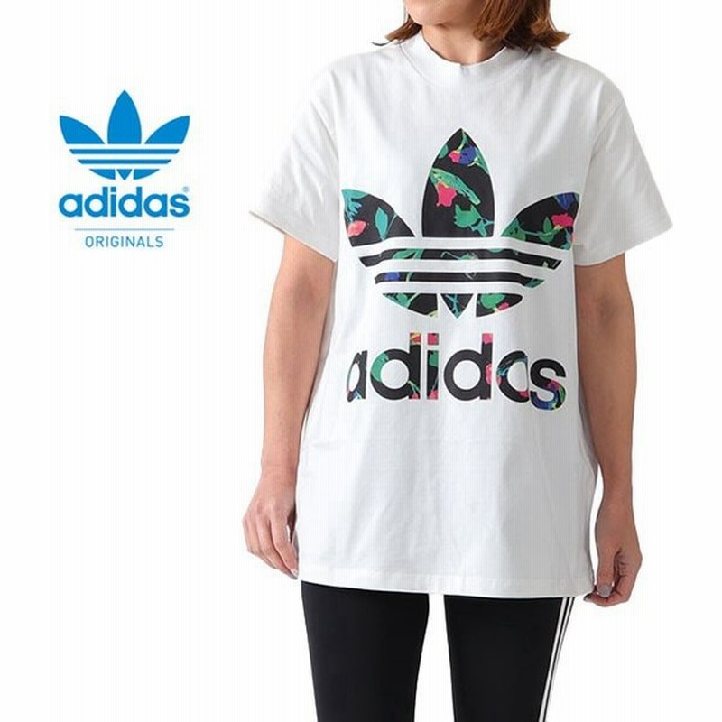 Adidas アディダスオリジナルス フローラル ビッグトレフォイル Tシャツ Fl0027 花柄 半袖tシャツ レディース 通販 Lineポイント最大0 5 Get Lineショッピング