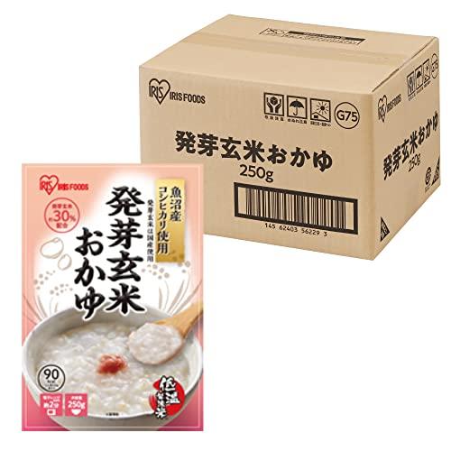 アイリスオーヤマ おかゆ レトルト 発芽玄米おかゆ 250g ×20個 (製造から) 2年 魚沼産 コシヒカリ 非常食