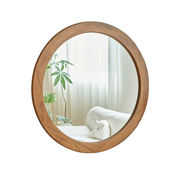 新款美式復古浴室鏡帶框梳妝臺化妝鏡子酒店洗手間懸掛裝飾鏡子[DD150110]