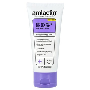 AmLactin, KP Bumps Be Gone，去角質和補水霜，3 盎司（85 克）