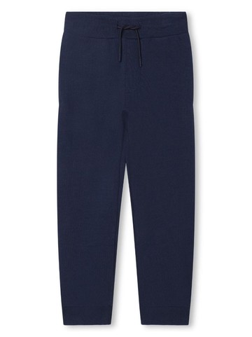 Kenzo Kids - logo-print cotton track pants - kids - Cotton - 4 yrs - Blue