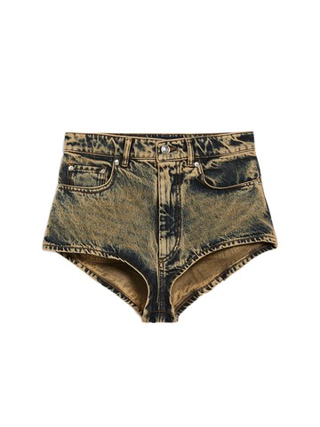 Micro short in denim