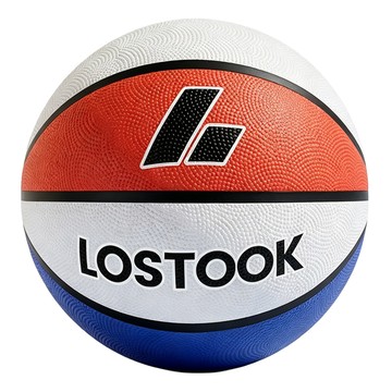 LOSTOOK 室內靜音高彈力籃球 紅白藍  1個  7號  單一商品