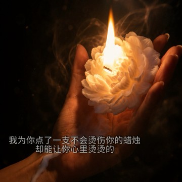 新上架👉捧在手裡的花朵蠟燭 清冷氛圍感生日禮物拍照出片小眾香薰燭擺件交換禮物 送朋友禮物