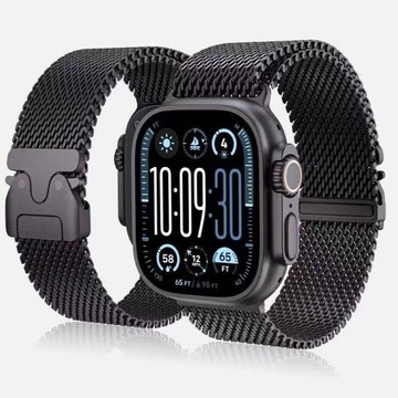 免運 適用Apple米蘭二代Ultra降落傘卡扣金屬表帶S10蘋果表帶 最低價 快速出貨