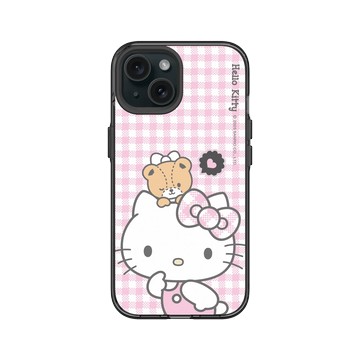 iPhone 15 Clear 酷墨灰 - 三麗鷗-Hello Kitty - Hello Kitty & Tiny Chum