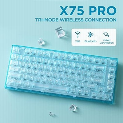 YUNZII X75 PRO 82キーワイヤレス ホットスワップ対応メカニカル