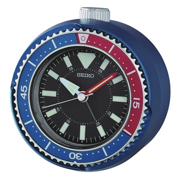 SEIKO SEIKO 精工 鮪魚罐頭 百事圈 可樂圈 水鬼 滑動式秒針嗶嗶聲靜音貪睡造型鬧鐘 QHE207L