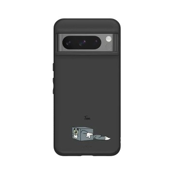Pixel 8 Pro SolidSuit 黑 - 湯姆貓與傑利鼠 Tom and Jerry - 貼紙系列 - 方塊湯姆貓