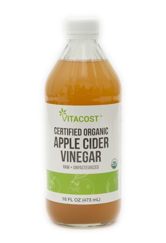 Vitacost Certified Organic Apple Cider Vinegar with Mother 16 fl oz (473 mL)
