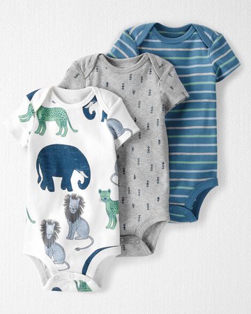 Baby 3-Pack Cotton Rib Bodysuits