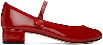 Repetto 红色 Rose 玛丽珍鞋