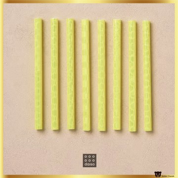 自行車車輪反光管 8pcs 黃色 | 高能見度輻條安全反射器自行車配件