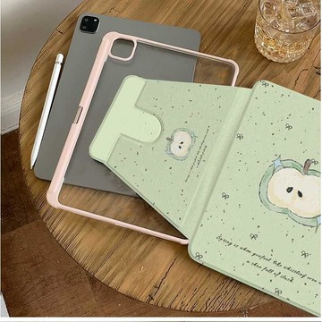 保護套潑墨青蘋果2025ipad10/9保護套蘋果三折ipadair76/5/3新平3
