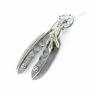 シルバーワン Sa フェザーネックレス メンズ 2ホイール シルバー925 クロー ペンダント フックチェーン ゴールド メタル 50cmセ 通販 Lineポイント最大get Lineショッピング