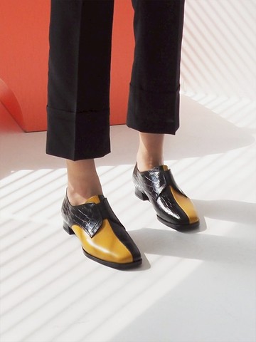 REDEO Derby Shoes (Mustard Black) / HD213-206MB