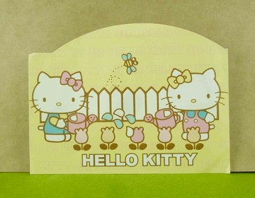 【震撼精品百貨】Hello Kitty 凱蒂貓~造型卡片-黃花園