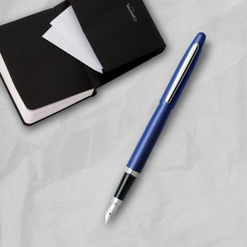 【SHEAFFER】VFM系列霓虹藍鋼筆-F尖+A6筆記本禮盒 免費刻字