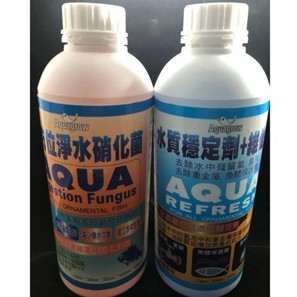 W  JiueseAqua <正Aquagrow >水質穩定劑+維他命 超級消化菌  水族設備 保護魚體黏膜 台灣製造